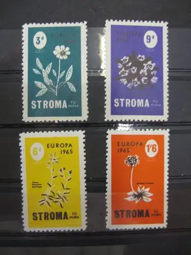 EUROPA-UNION-Mitläufer, CEPT-Mitläufer, Englische Insel-Lokalpost-Marken:Isle of STROMA 1965