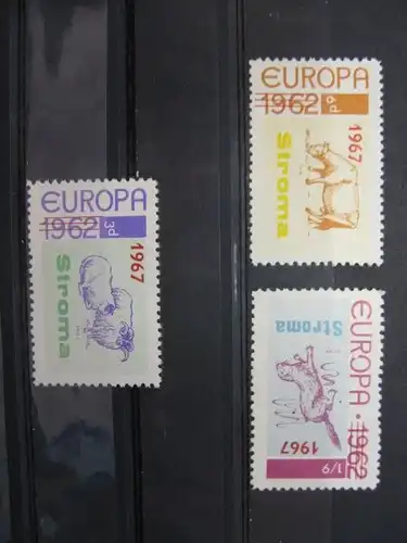 EUROPA-UNION-Mitläufer, CEPT-Mitläufer, Englische Insel-Lokalpost-Marken:Isle of STROMA 1967