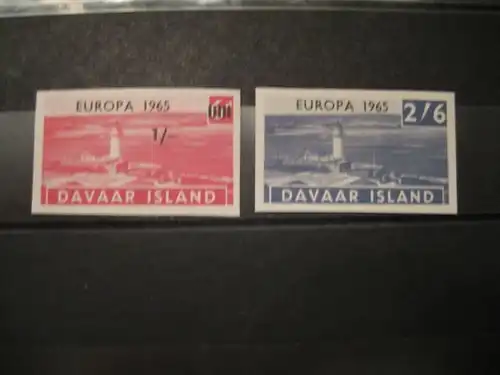 EUROPA-UNION-Mitläufer, CEPT-Mitläufer, Englische Insel-Lokalpost-Marken: DAVAAR ISLAND 1965