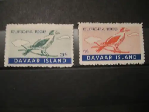 EUROPA-UNION-Mitläufer, CEPT-Mitläufer, Englische Insel-Lokalpost-Marken: DAVAAR ISLAND 1966