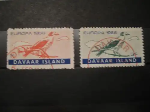 EUROPA-UNION-Mitläufer, CEPT-Mitläufer, Englische Insel-Lokalpost-Marken: DAVAAR ISLAND 1966