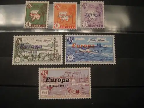 EUROPA-UNION-Mitläufer, CEPT-Mitläufer, Englische Insel-Lokalpost-Marken: Herm Island 1961