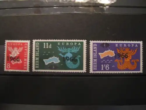 EUROPA-UNION-Mitläufer, CEPT-Mitläufer, Englische Insel-Lokalpost-Marken: Herm Island 1966