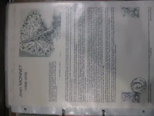 Document Philatelique Officiel - Amtliches Ersttagsblatt ETB der POST:Jean Monnet