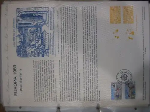 Document Philatelique Officiel - Amtliches Ersttagsblatt ETB der POST:EUROPA 1989