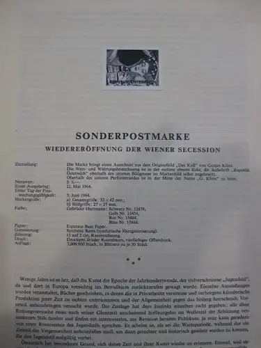 Österreich Amtlicher Schwarzdruck SD der Post: Wiener Secession