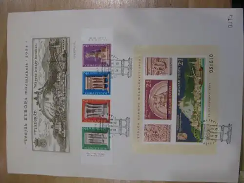 Ungarn Gedenkblatt Denkmalschutzjahr 1975 Limitierte und nummerierte Künstleredition Lithographie