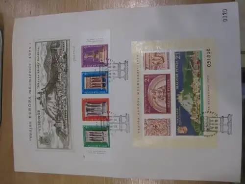 Ungarn Gedenkblatt Denkmalschutzjahr 1975 Limitierte und nummerierte Künstleredition Lithographie