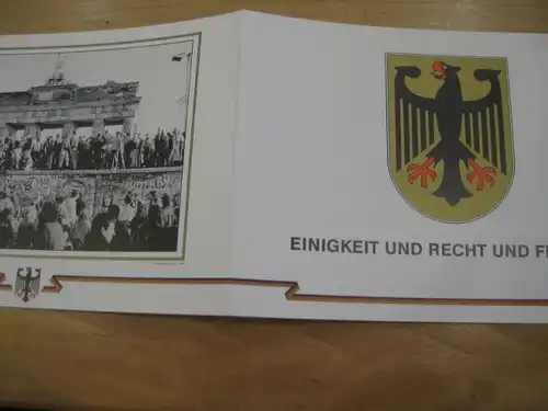Erinnerungsblatt, Gedenkblatt Deutsche Einheit