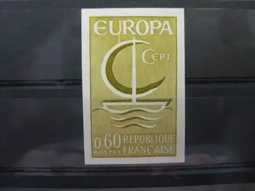 CEPT EUROPA-UNION, Frankreich 1966, Farbprobe, ungezähnt