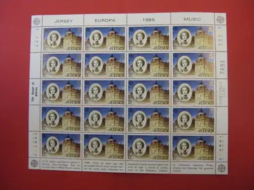 CEPT EUROPA-UNION Kleinbogen Zypern 1985