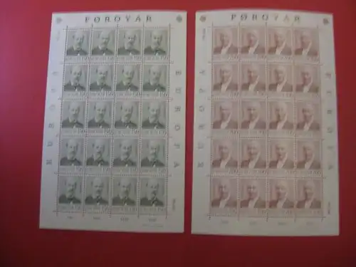 CEPT EUROPA-UNION Kleinbogen Dänemark - Färöer 1980