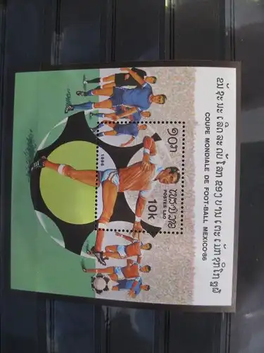 Ausgabe zur Fußball-WM 1986 in Mexiko: 
Laos