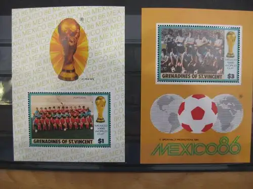 Ausgabe zur Fußball-WM 1986 in Mexiko:  Grenadines of St. Vincent
