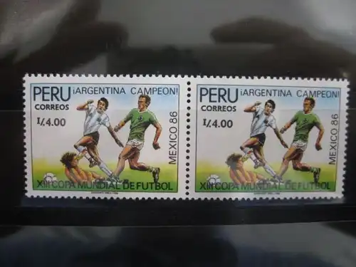 Ausgabe zur Fußball-WM 1986 in Mexiko:  Peru