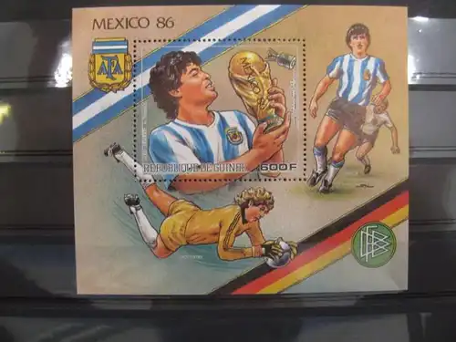 Ausgabe zur Fußball-WM 1986 in Mexiko:  Guinea Guinee