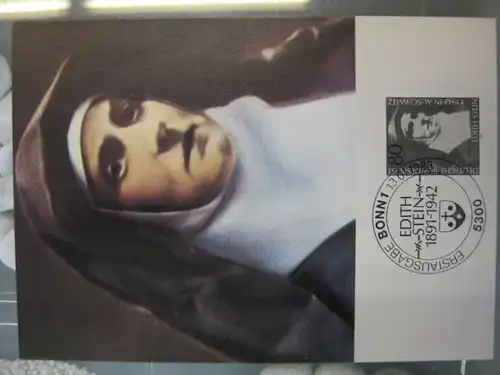 Maximumkarte Bundesrepublik Deutschland :
 Edith Stein