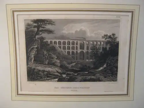 Lithografie aus der Kunstanstalt des Bibliografischen Institutes Hildburghausen:
 Göltzschtalviadukt