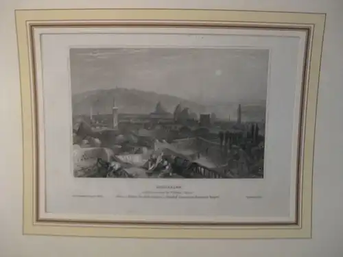 Lithografie aus der Kunstanstalt des Bibliografischen Institutes Hildburghausen:
  Jerusalem