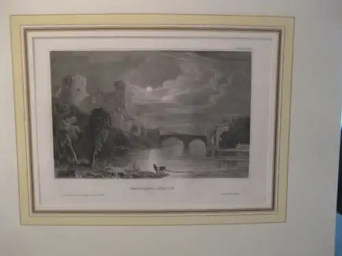 Lithografie aus der Kunstanstalt des Bibliografischen Institutes Hildburghausen: Bernard Castle