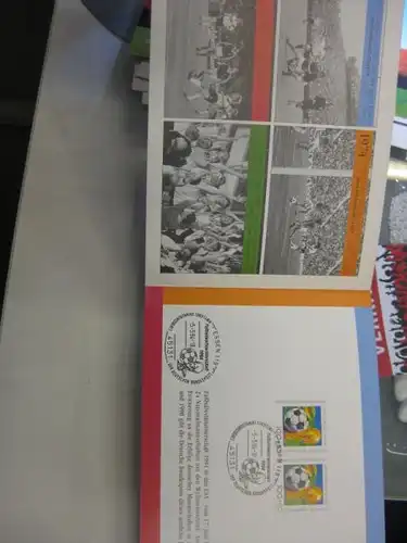 Gedenkblatt / Erinnerungsblatt der Deutsche Post AG/Postdienst: Fußballweltmeisterschaft 1994