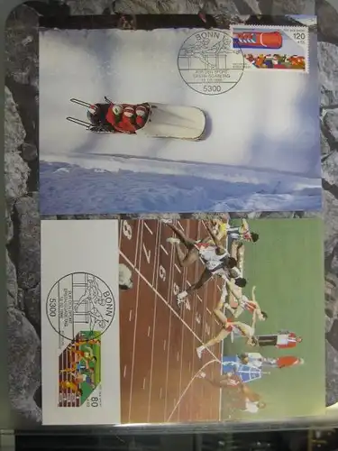 Maximumkarte MK Bundesrepublik Deutschland: Für den Sport 1986
