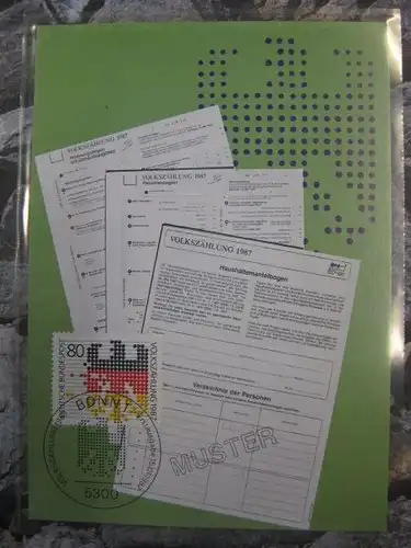 Maximumkarte MK Bundesrepublik Deutschland: Volkszählung