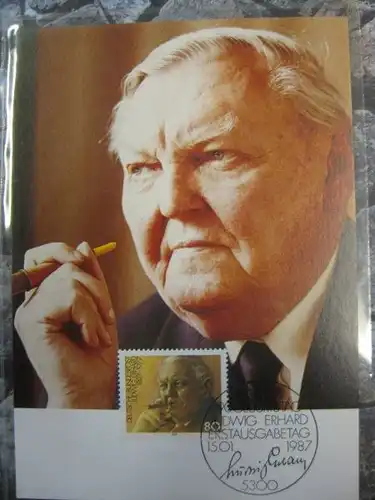 Maximumkarte Bundesrepublik Deutschland :
 Ludwig Erhard