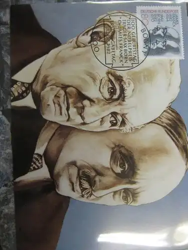 Maximumkarte Bundesrepublik Deutschland :
 Max Born und James Franck