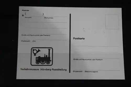 Sammlelkarte, Stempelkarte der Post:
150 Jahre deutsche Eisenbahnen