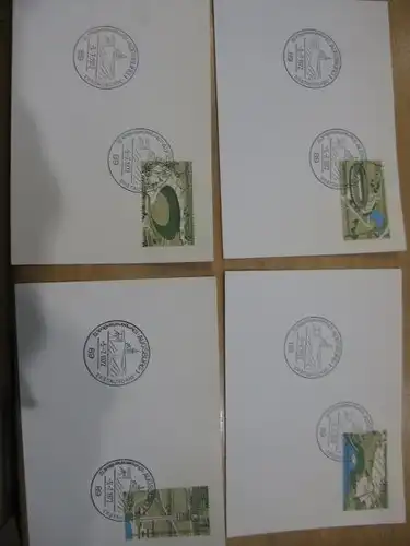 Stempelkarte mit Sonderstempel: Augsburg, Ersttagsstempel Olympiamarken