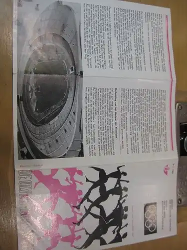 Belgien, Ankündigungsblatt mit Schwarzdruck: Sport,Olympische Sommerspiele Mexico 1968