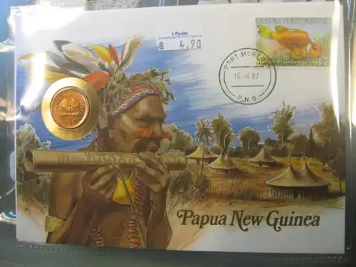 Numisbrief Papua Neu Guinea
