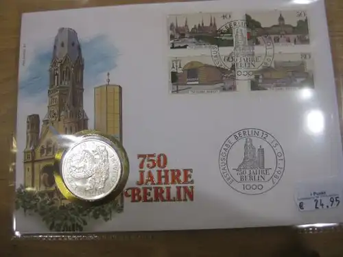 Numisbrief, Münzbrief Bundesrepublik Deutschland: 750 Jahre Berlin