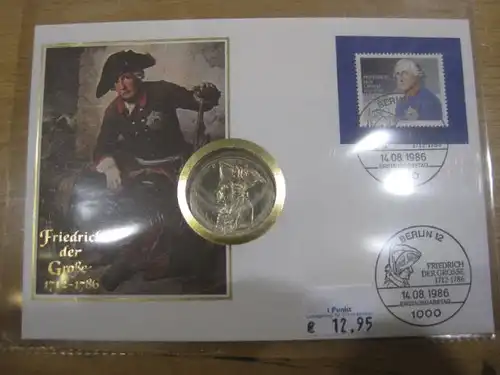 Numisbrief, Münzbrief Bundesrepublik Deutschland: Friedrich der Große
