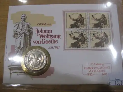 Numisbrief, Münzbrief Bundesrepublik Deutschland: Johann Wolfgang von Goethe