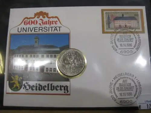 Numisbrief, Münzbrief Bundesrepublik Deutschland: Universität Heidelberg