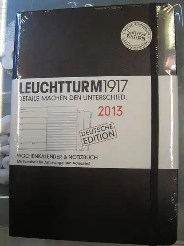 LEUCHTTURM 1917 - Wochenkalender und Notizbuch für 2013 
Kalender, Umschlagfarbe: braun