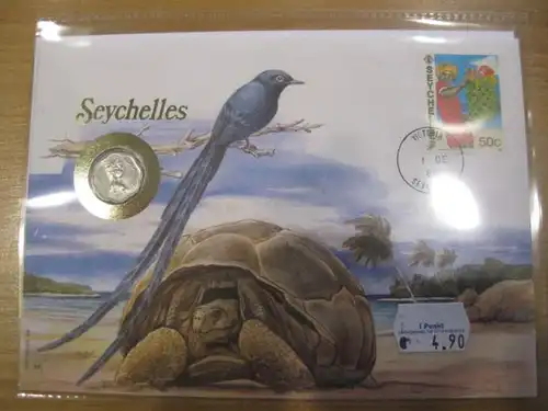 Numisbrief Münzbrief Münzenbrief: Seychellen, Seychelles