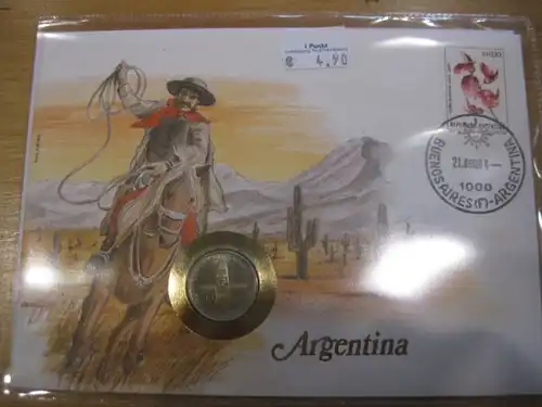 Numisbrief Münzbrief Münzenbrief: Argentinien