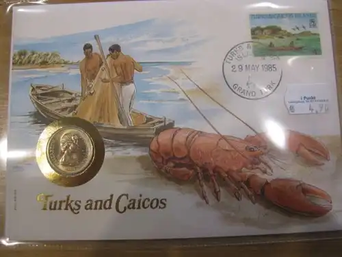 Numisbrief Münzbrief Münzenbrief: Turks and Caicos