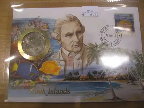 Numisbrief Münzbrief Münzenbrief: Cook Islands