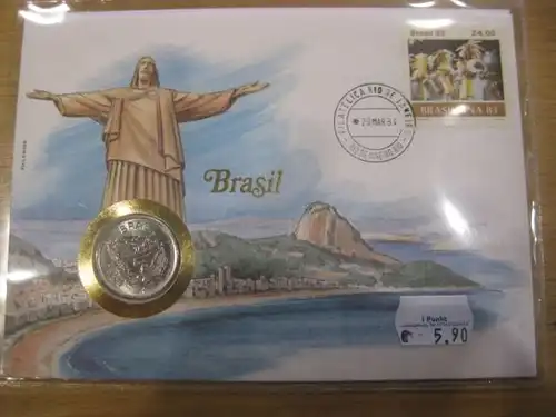 Numisbrief Münzbrief Münzenbrief: Brasilien