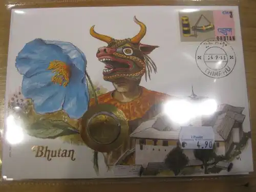 Numisbrief Münzbrief Münzenbrief: Bhutan