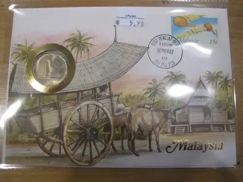 Numisbrief Münzbrief Münzenbrief: Malaysia