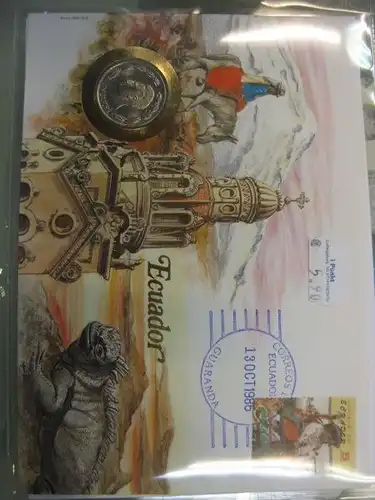 Numisbrief Münzbrief Münzenbrief: Ecuador