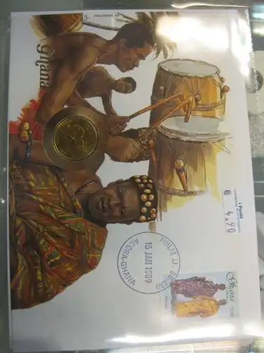 Numisbrief Münzbrief Münzenbrief: Ghana