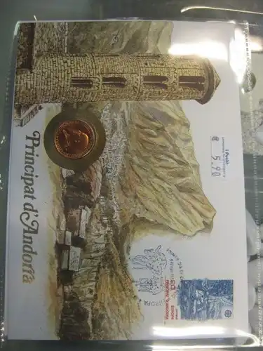 Numisbrief Münzbrief Münzenbrief: Andorra