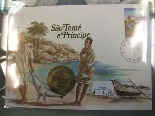Numisbrief Münzbrief Münzenbrief: Sao Tome e Principe St. Thomas und Prinzeninsel