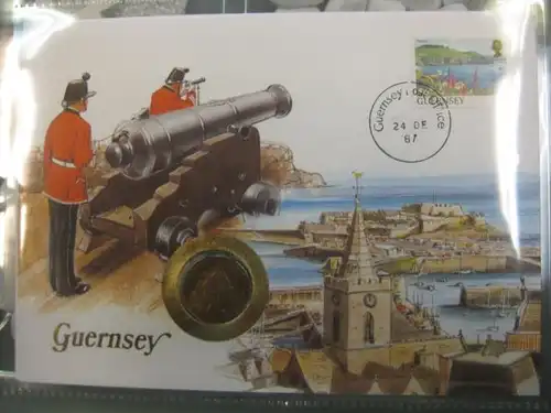 Numisbrief Münzbrief Münzenbrief: Guernsey